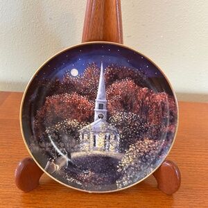 Chapel Vistors Collector Plate by Carol J. Andres Lmtd Ed Franklin Mint Heirloom